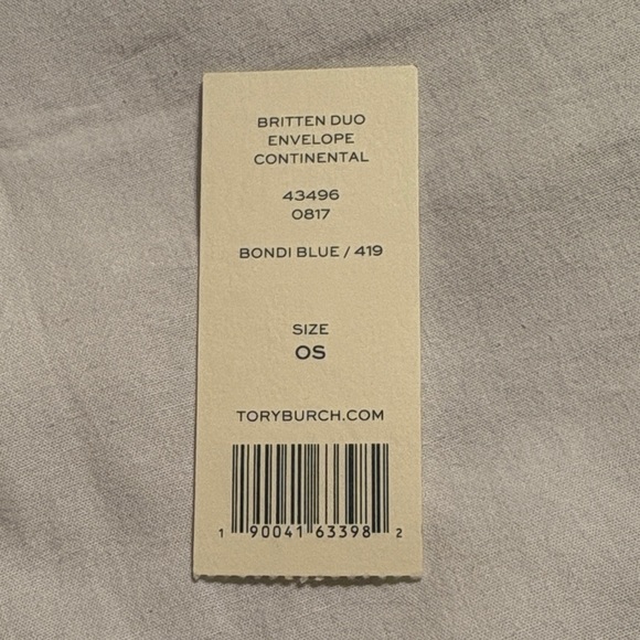 Tory Burch Britten Duo Envelope Continental Leather Clutch/Wallet NWT - Picture 2 of 12